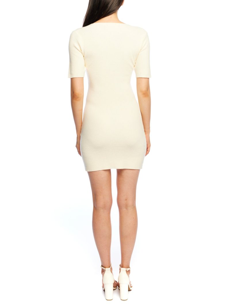 Sparrow Mini Dress Ivory LBLC the label back 3000x daae0c28 34fc 4c52 a6e1 c636eff41271